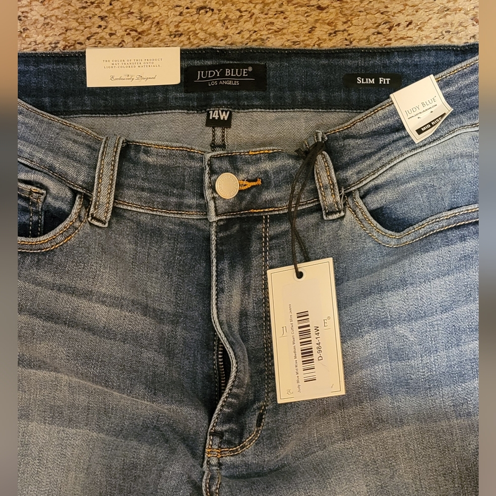 Medium Wash Slim Jeans - Picture 3 of 6
